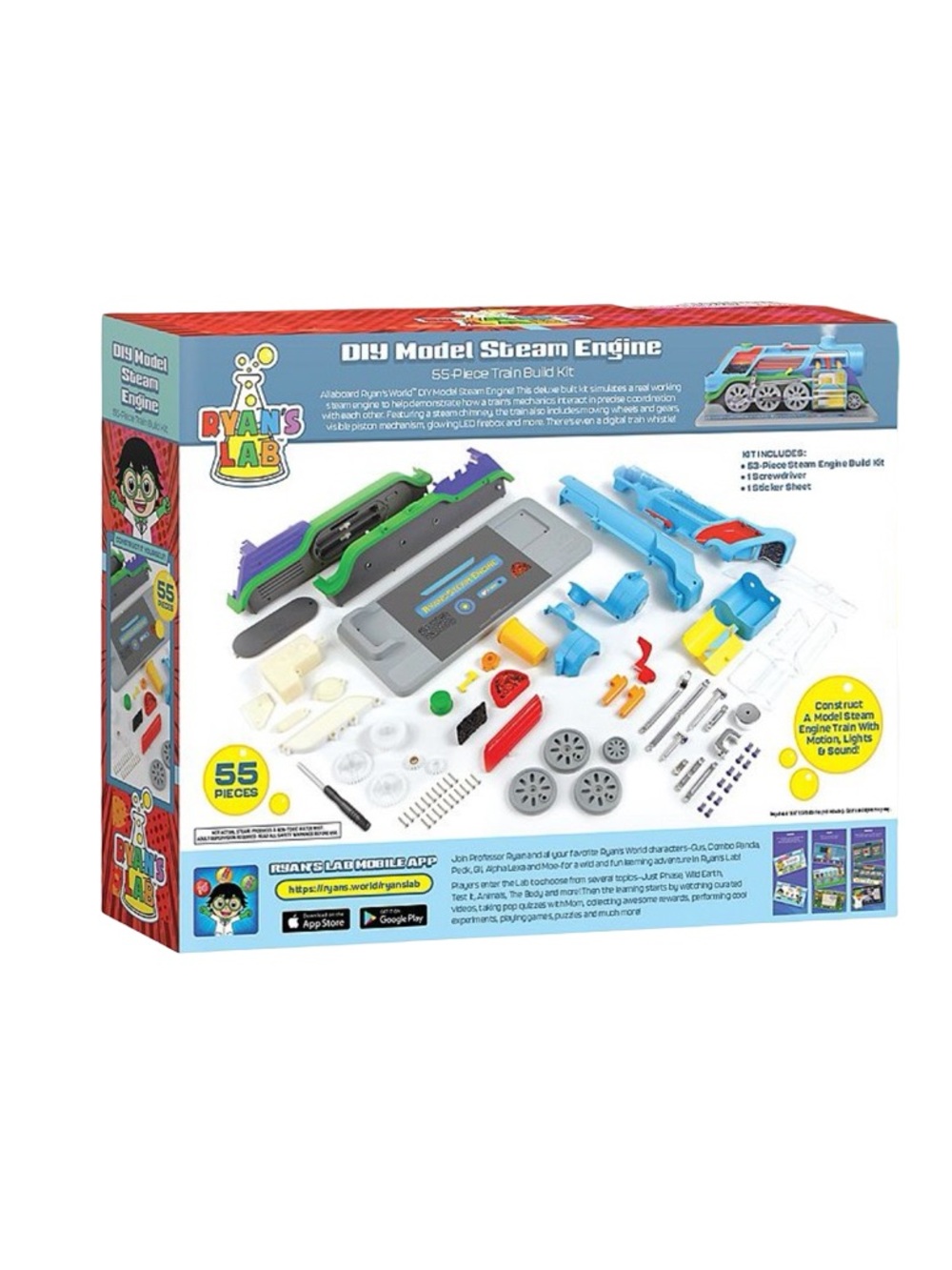 Ryan World DIY Model Steam Engine Train Build Kit - Picture 8 of 8
